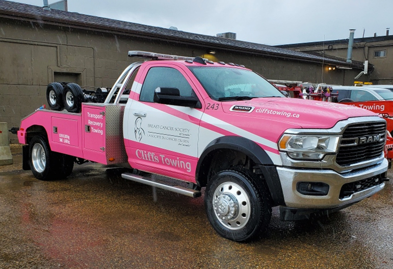 Cliffs Breast Cancer Socieity Charity Truck
